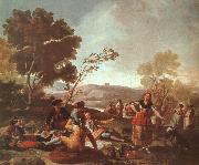 Francisco de Goya Picnic on the Banks of the Manzanares oil painting artist